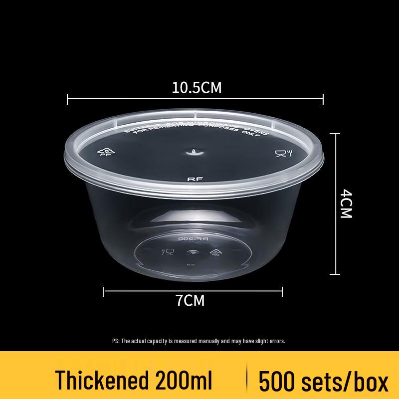 Disposable Round Transparent Soup Bowl