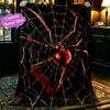 1pc Snug Black Spider (1) Blanket, Lightweight and Durable Print Blanket, Perfect for Home, Couch, Bed, Picnic, Travel, Office