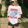 Vintage Aesthetic Tinned Fish Tshirt Cute Foodie Graphic Tee Portugal Sardine TShirts Women Unisex Loose Travel Vacation Tops