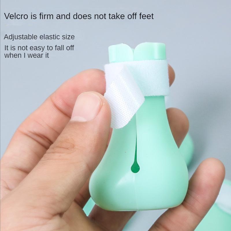Pantofi Ajustabili din Silicon Rezistent la Zgârieturi pentru Picioare de Pisică pentru Băi, Medicamente Injectabile, Protector Manșon Anti-Zgârieturi, Instrument de Frumusețe pentru Animale de Companie din Silicon