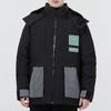 Adidas Originals Innovative Fabric Down Jacket With Hood for Casual Warmth Men Outerwear Black H66017