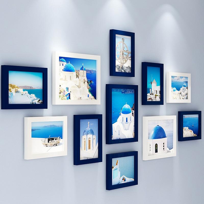 

Studio Photo Frame Background Walls Decoration Creative Wall Decoration with Bedroom Wall Ornaments Photo Combination Walls