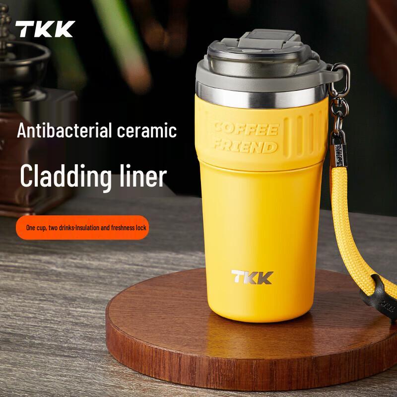 TKK Ceramic Lined Stainless Steel Insulated Coffee Mug