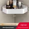 Punch-Free Bathroom Triangle Storage Shelf for Shower Essentials