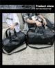 Bolsa de viaje portátil de cuero sintético para hombre: gran capacidad, separación de líquidos, equipaje de corta distancia o bolsa de fitness.