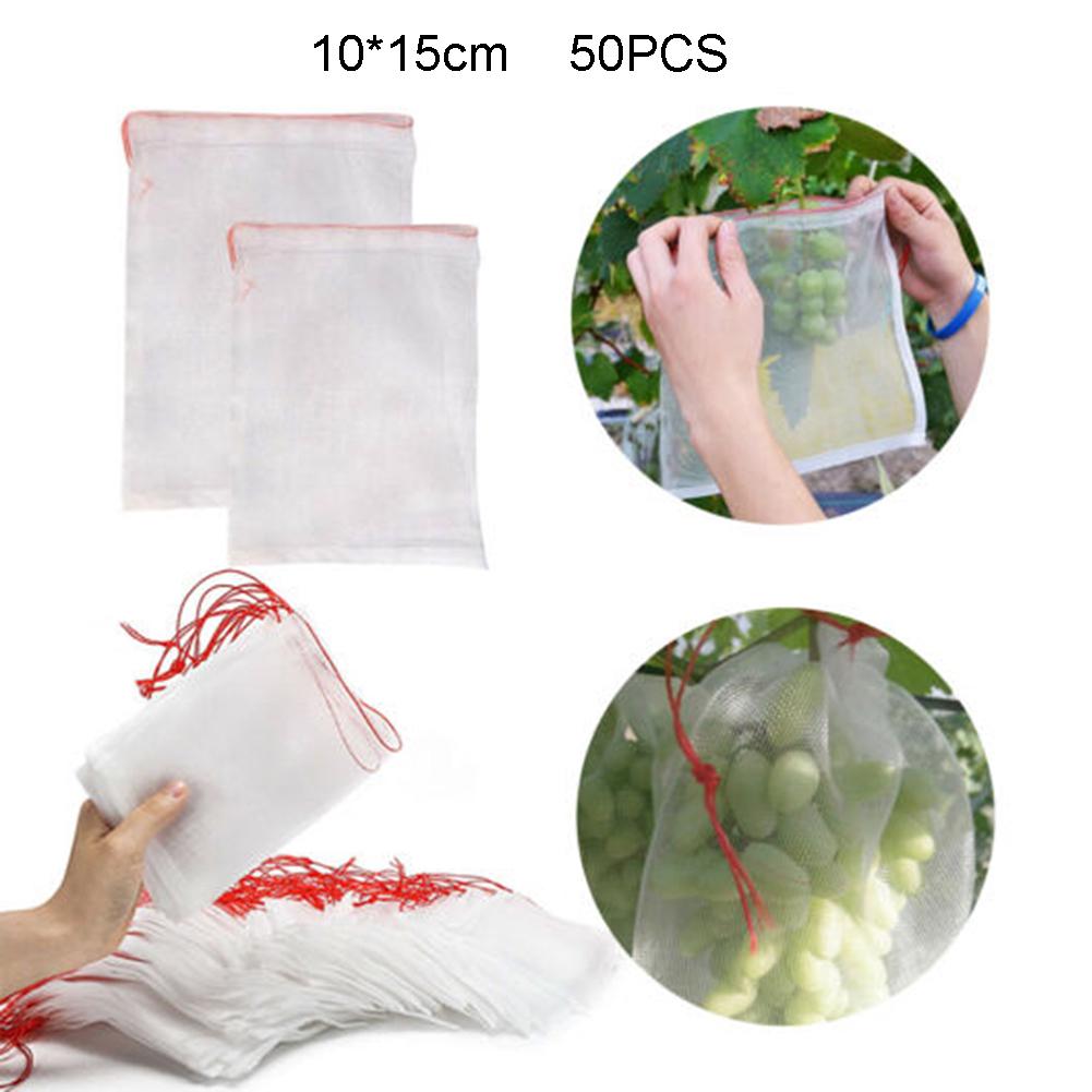 10/50pcs Garden Plant Fruit Protect Drawstring Net Bag Against Insect Pest Bird 10/50pcs Garden Plant Fruit Protect Drawstring Net Bag Against Insect Pest Bird