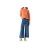 Polo Ralph Lauren SS23 Chunky Knit Long Sleeve Polo Shirt Women tops Orange 211892604-001