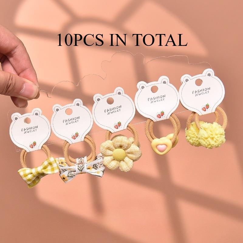 Bestseller Baby Bow Hair Ties Spring Summer New Princess Sweet Elastic Bands Cute Kids Hair Accessories Trendy Must-Have