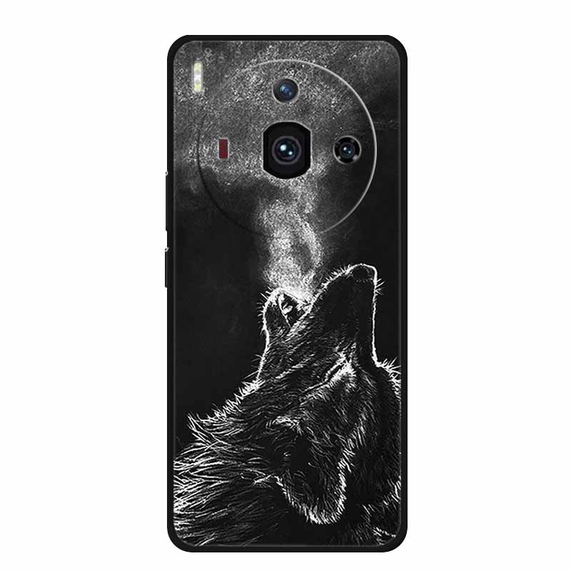 For Iphon 14 Luxury Phone Case Apple Iphone14 Pro Pro Max Plus Black TPU Soft Cover Silicone Shield Animal Lions Tiger Bunper