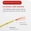 All-Copper Yellow-Green Dual-Color BVR Multi-Strand Grounding Wire (1/1.5/2.5/4/6 Mm²)