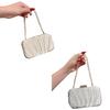 Exquisite Pleated Handbag Trendy Bag Sophisticated Pouch for Elegant Women Girls