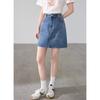Betu Women's High-Waist Washed Denim Mini Skirt