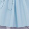 2025 Infant Girl's First Birthday Princess Dress - Puff Sleeve Satin Bow Striped Design