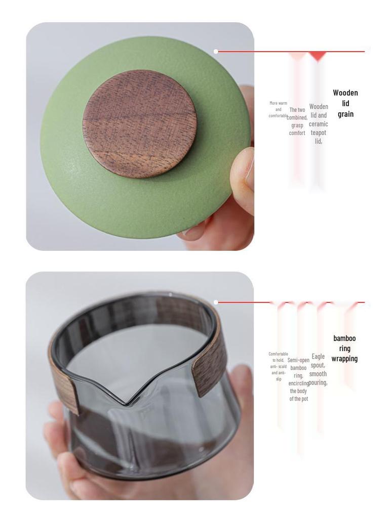 Portable Ceramic Tea Set: Quick Cup, One Pot, Three Cups - Perfect for Travel and Outdoor Use