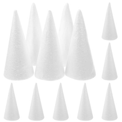 Pěnové Kužely Kužely Řemesla Vánoční stromek Řemesla Polystyren Pevný DIY Kužel Bílý Dětské Koule Květinové Tvary Ozdoba Potřeby