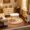 Compact 1/12 Scale Miniature Wooden Coffee Table For Dollhouses Decors Model Enthusiasts And DIY Craft Projects