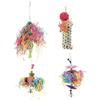Colorful Parrot Climbing Toys Bird Hanging Cage Chewing Toys with Bell for Pet Supplies