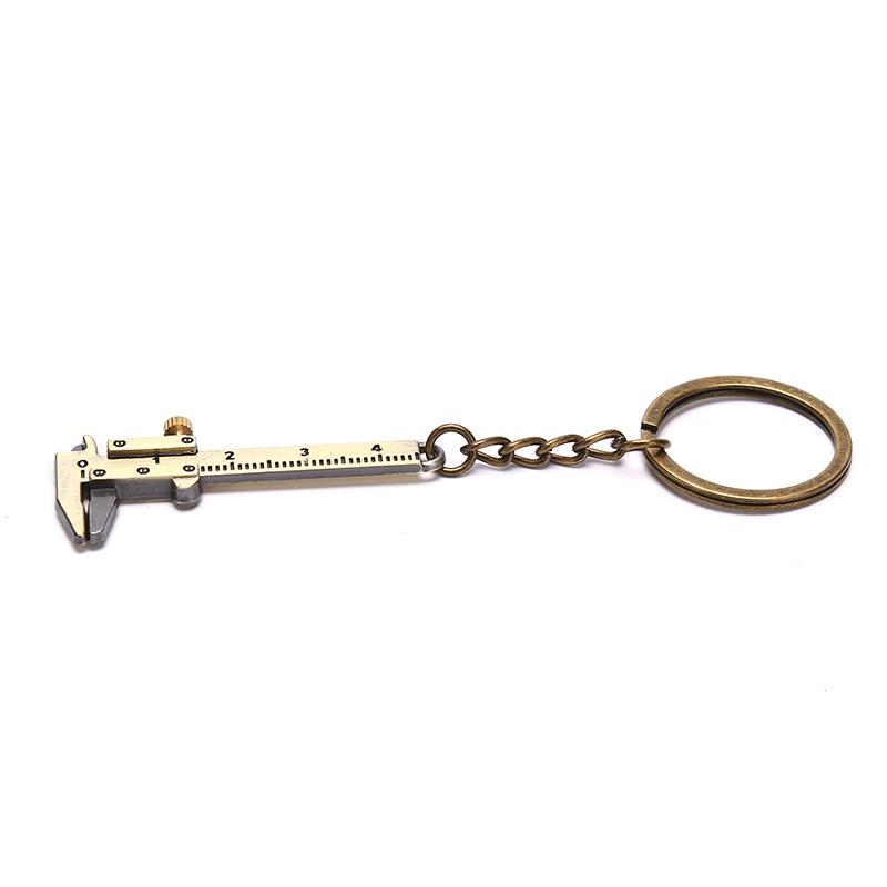 Portable 0-4Cm Mini Vernier Calipers Keychain Measuring Gauging Tools Key