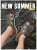 Men's Plus Size Cowhide Summer Sandals - Outdoor Water and Beach Shoes