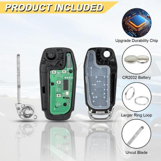 2 For 2013 2014 2015 2016 Ford Fusion Keyless Remote Key Fob N5F-A08TAA 4 Button