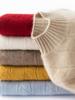 Women's Cashmere Cable Knit Sweater - Half-High Neck, Thick, Loose Fit, Versatile Slimming Knitwear for Autumn/Winter