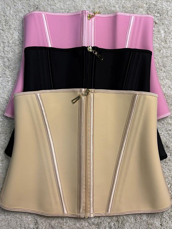 Struttura di Supporto a 13 Stecche Indumento Modellante Sportivo Aderente Inducente al Sudore Gomma Fitness Corsetto in Lattice a 2 Strati Stringivita