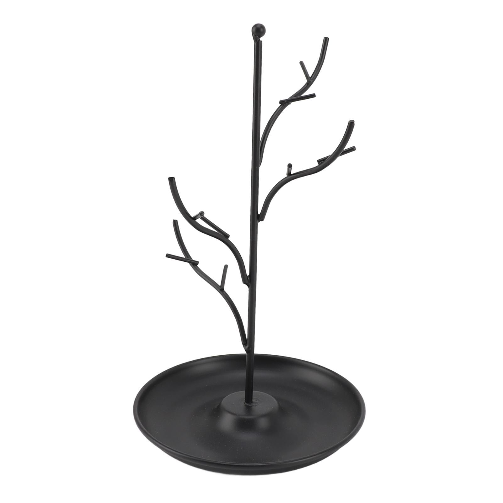 

Jewelry Tree Stand Iron Branch Jewelry Display Hanging Organizer Tree Tower Rack for Necklaces Earrings Bracelets Home чёрный