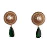 Color Dandelion Water Drop Pearl High-End Temperament Earrings Women'S Micro-Inlaid Zircon Ear Jewelry