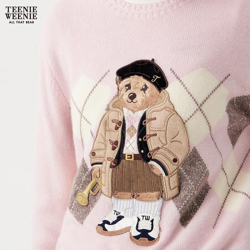 Teenie Weenie Women's Bear Cartoon Knit Sweater