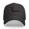 Fun Dachshund Print Baseball Cap Adjustable Outdoor Daily Visor Unisex Cute Gift for Family and F Sandwich Baseball Cap
