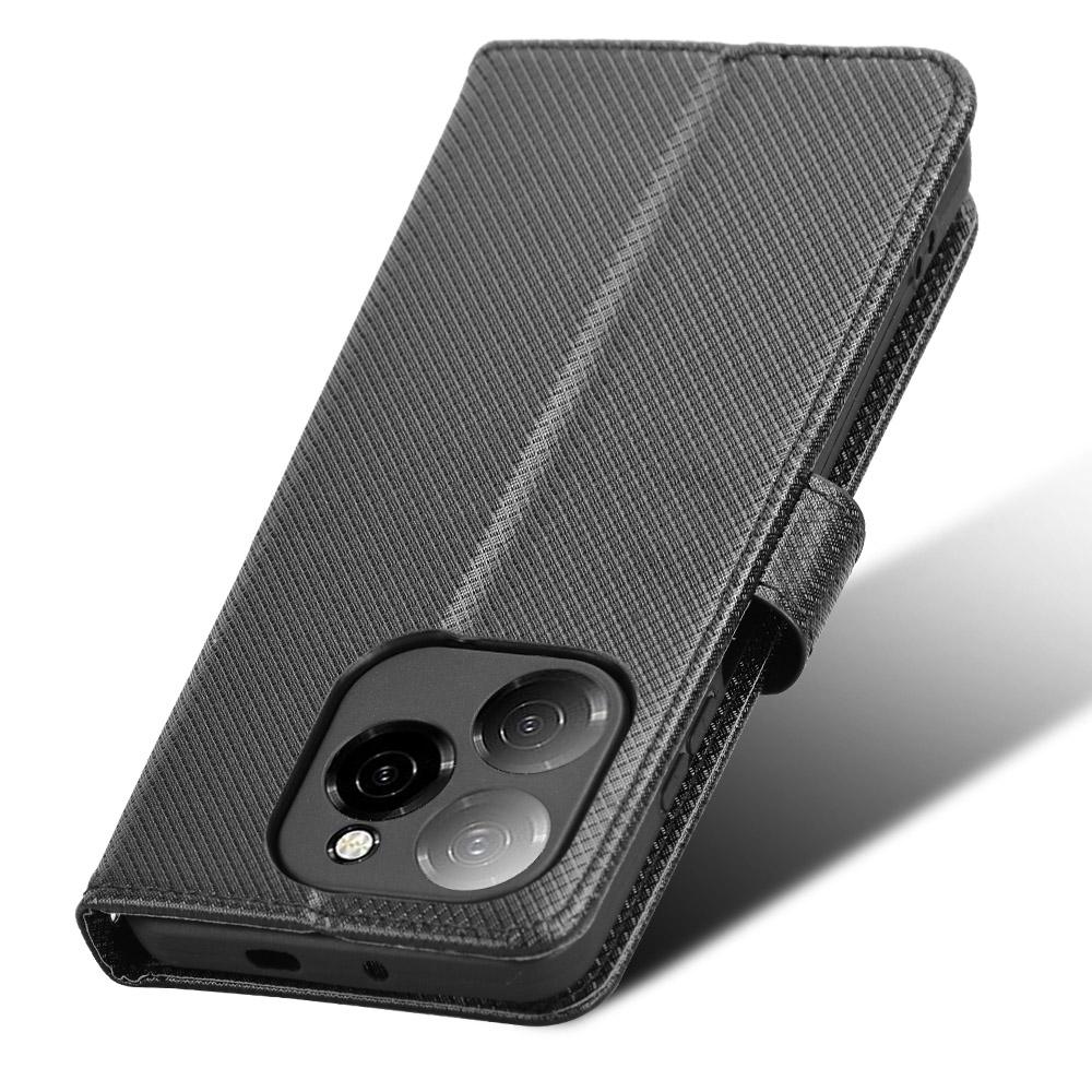 For TECNO Spark 20 Pro 5G/KJ8 Phone Stand Case Diamond Texture PU Leather Cover Wallet