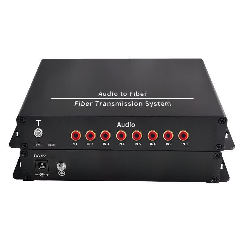 Yeren 8-Channel Unidirectional Lotus Audio Fiber Optic Converter