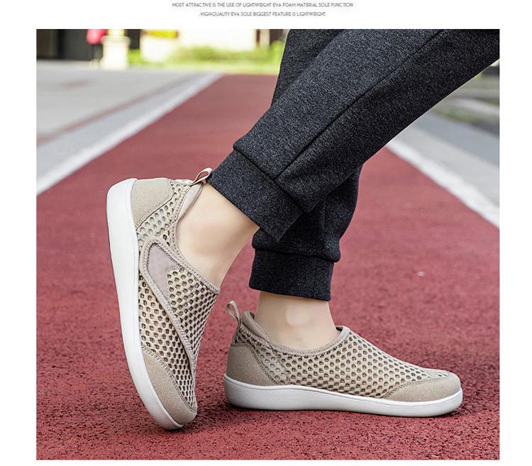 Damen atmungsaktive Sport-Mesh-Schuhe für breite Füße - Rutschfest, Große Größen für Mütter & Senioren