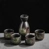 Japanische Sake-Flasche 400ml 190ml Keramik Kreatives Weinglas Kneipe Weinzubehör Haushalt Sake-Tasse Spender 50ml Retro Teetasse
