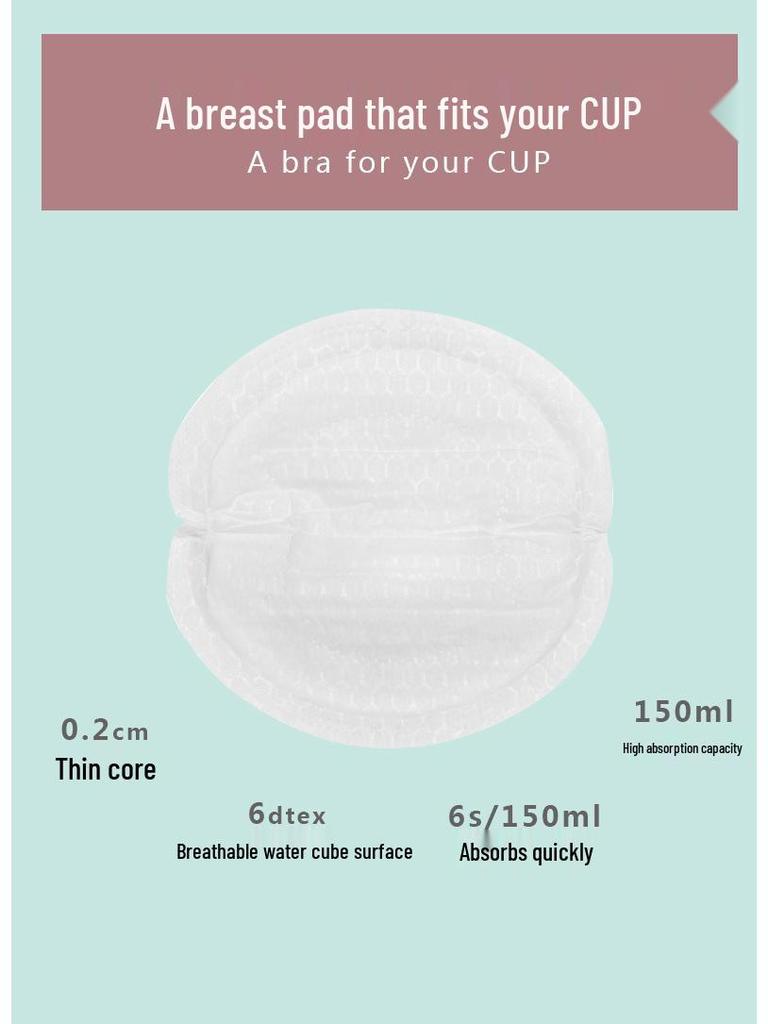 100-Pack Disposable Breast Pads for Leaking Milk: Ideal for Pregnant and Breastfeeding Women