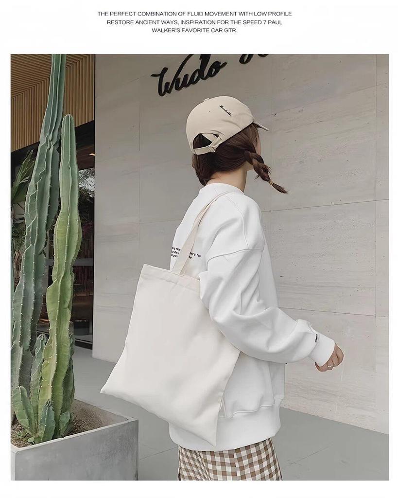 Fashionable Large Capacity Custom Canvas Tote Bags for Commuting and Going Out in Hong Kong