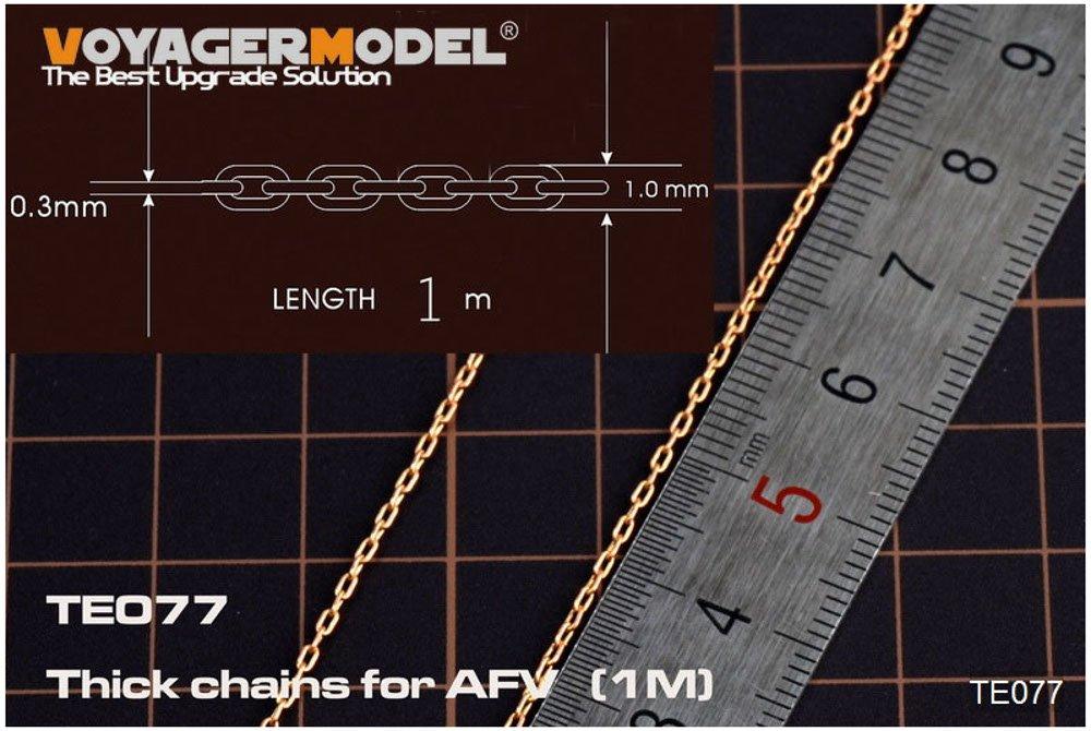 

Voyager Model TE077 AFV Chain Wire Plastic Model Part General-Purpose (Thick), 0.7mm Diameter/1m Length,