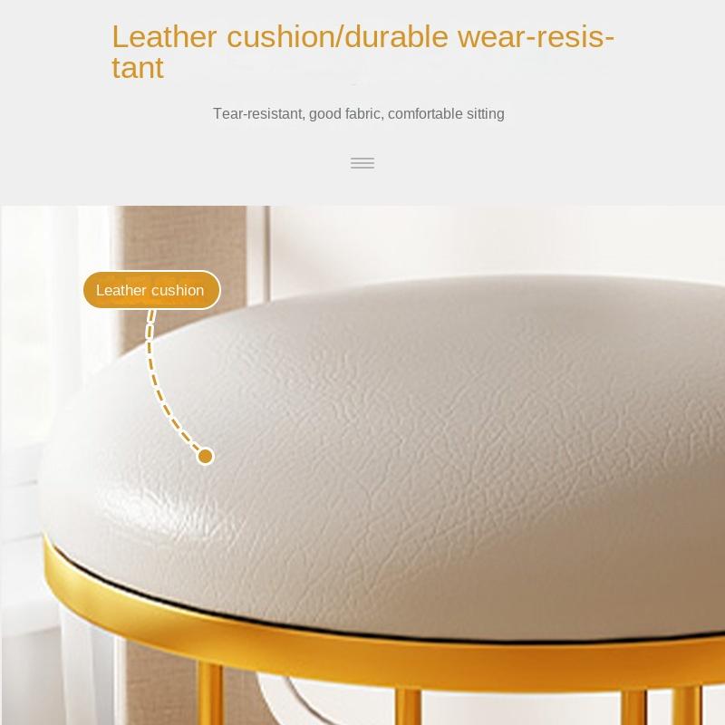 Modern and Minimalist Household Sofa Stool, Coffee Table, Small Bench, Creative Circular Shoe Changing Stool In Living Room