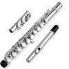 16-Key Closed Hole Silver & Nickel Plated C Flute with E Key, Multi-Color Options