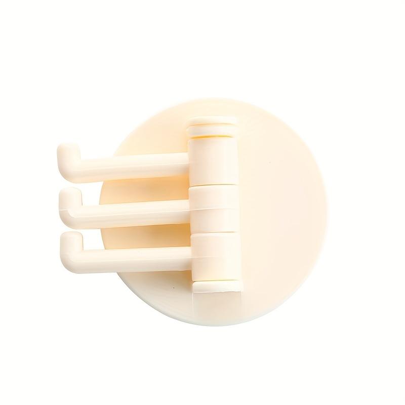 1 piece Use this self-adhesive 3-hook kitchen and bathroom organizer