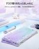 GravaStar K1 Lite Gaming Transparent Gasket Bluetooth Transparent RGB US Layout Mechanical Beautiful Aurora Color Keyboard, Keyboard, Wireless, 75%
