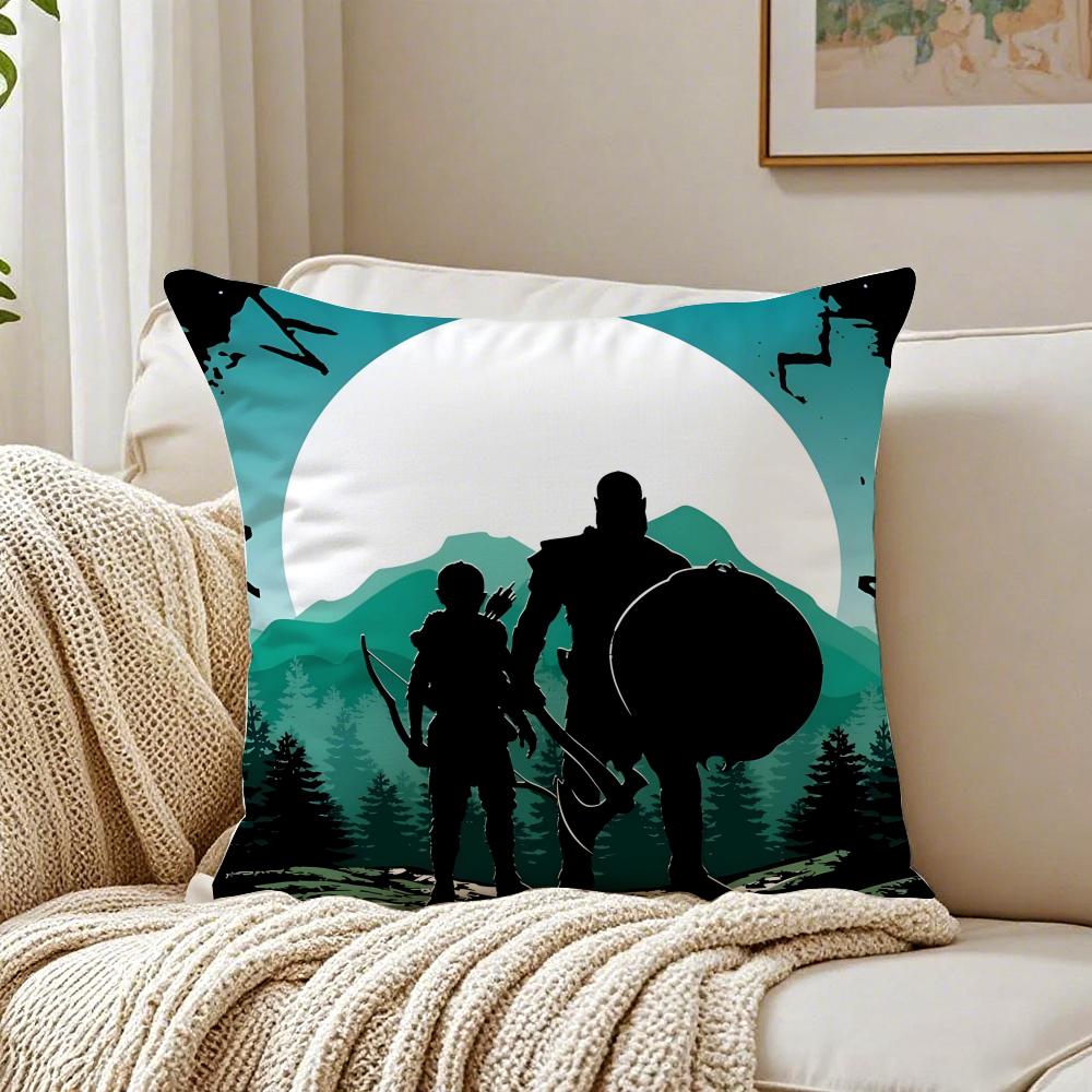 Game Mythological GGod of WWar Cushion Cover Pillowcase Antidustmite Living Room Sofa Decor Cushion Room