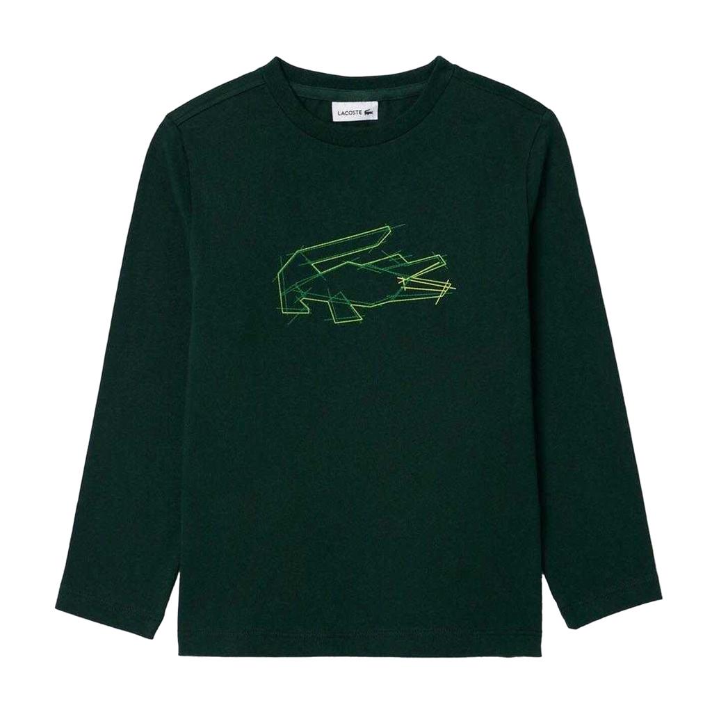 Lacoste Childrens/Kids Crocodile Print Heavy Cotton T-Shirt