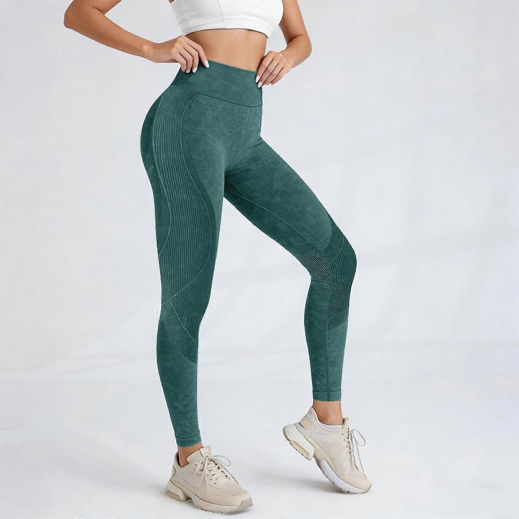 Anti-Cellulite Kompressions-3D-Leggings Damen Po-Lifting Bauchkontrolle mit Widerstandsbändern Fitness-Yoga-Hose Himmelblau S