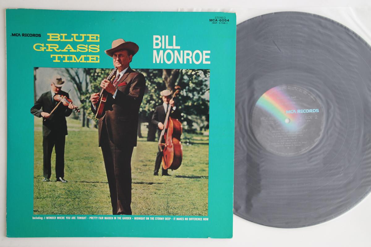 

LP Record BILL MONROE - Bluegrass Time MCA6054 MCA 1974 Japan Country Used