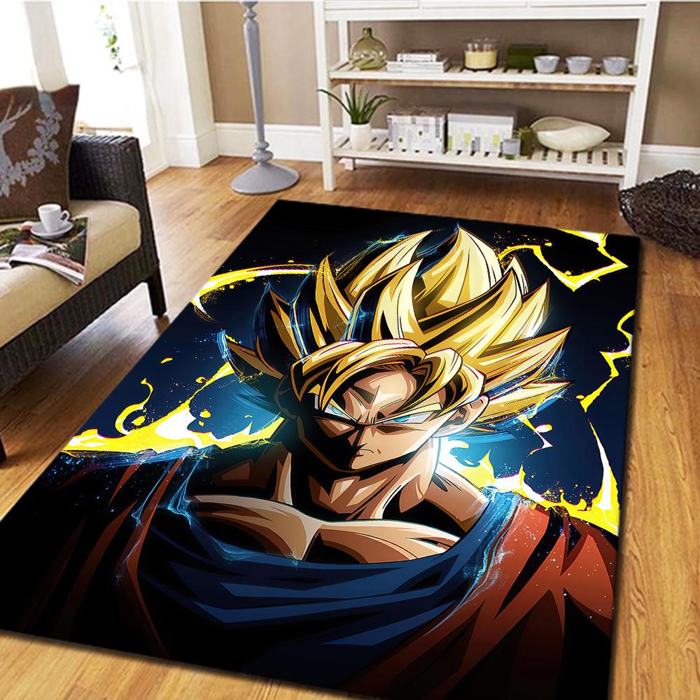 Son Goku Floor Carpet, Digital Printed Movie Rug, Home Decor Mat for Bedroom, Living Room Play Mat -HYQ15