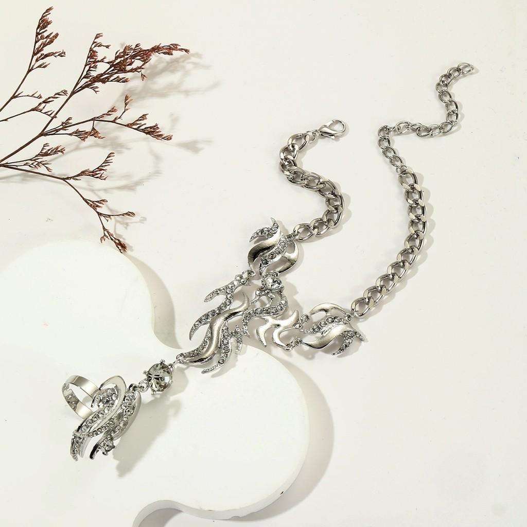 Fashion Alloy Water Diamond Geometric Midi Ring For Women Gift