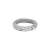 nff twist rope ring-silver