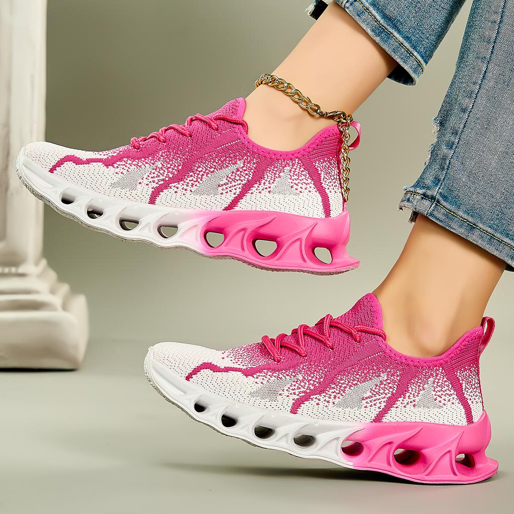 Damen Laufschuhe, atmungsaktive Mesh-Blade-Sport- und Freizeitschuhe, Damen Walking- und Joggingschuhe