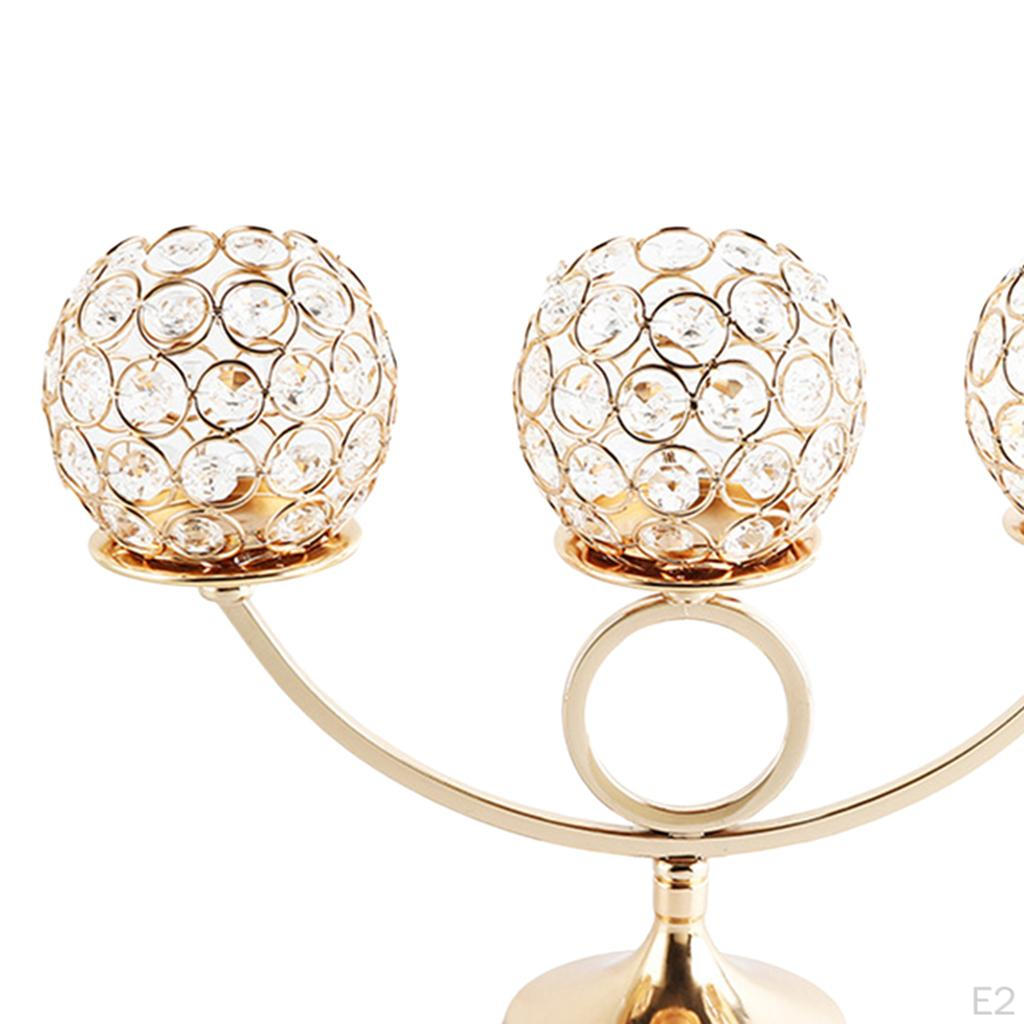 Candle Metal Crystal Candelabra Wedding Decoration Centerpieces Dining room and home Decor